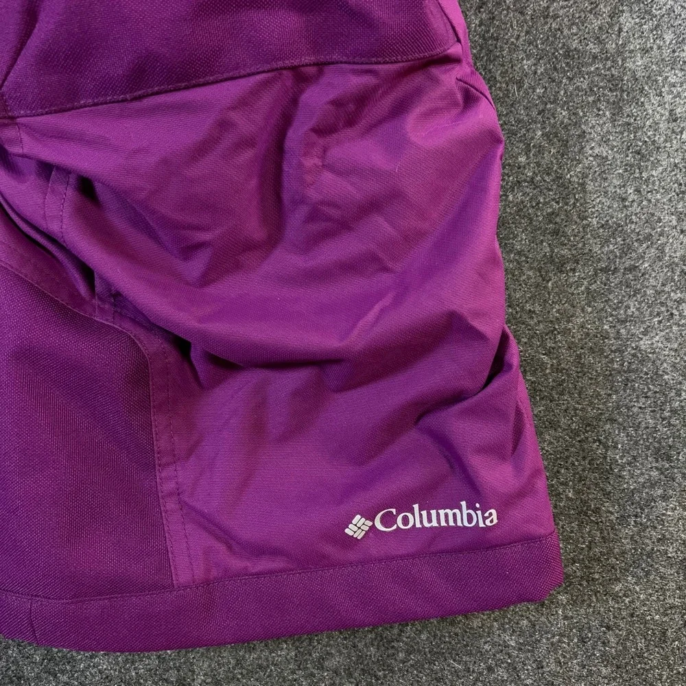 Columbia Kids Bugaboo II Snow Pants Purple Omni-Heat Insulated Size M 10/12